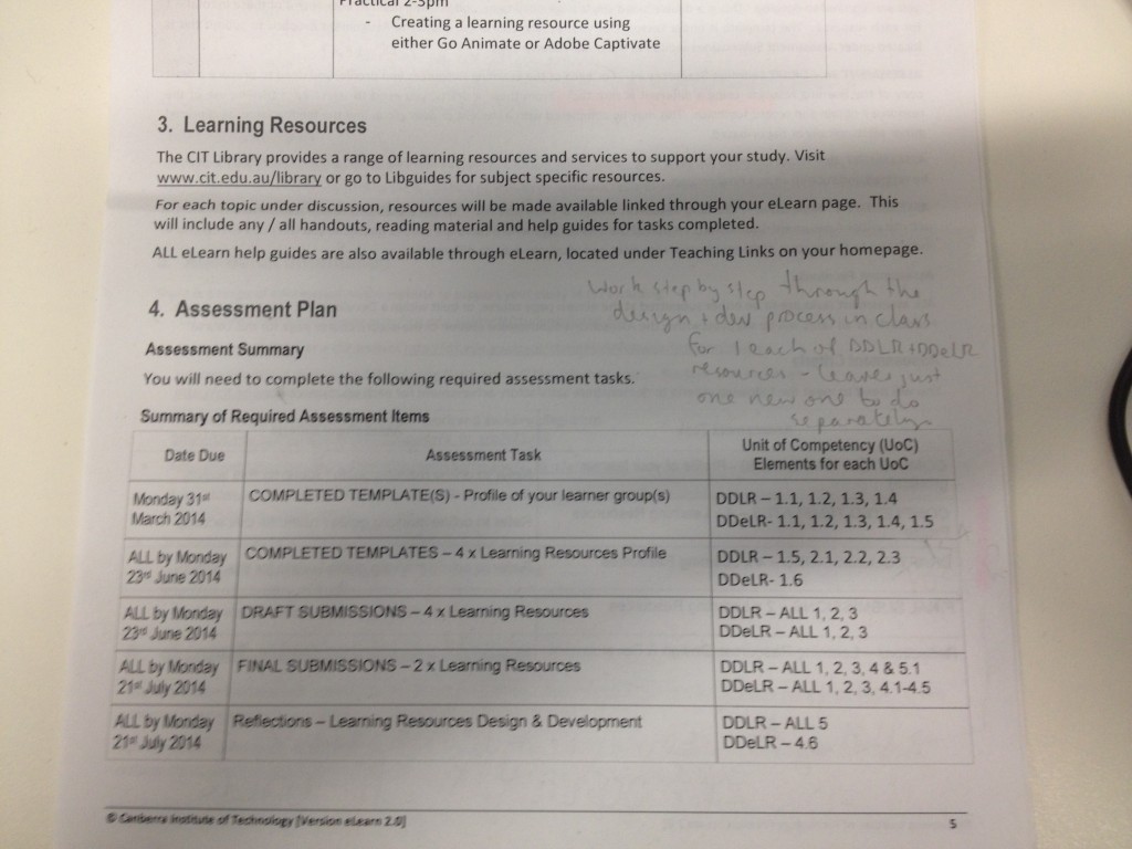 assessment document